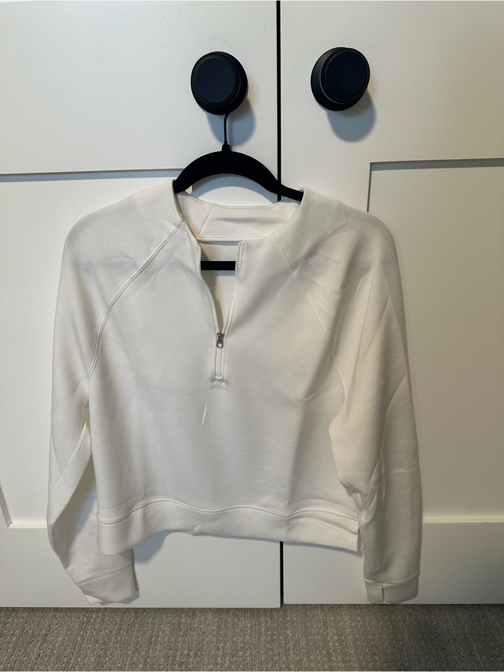 Varley Quarter Zip Ivory Sweatshirt